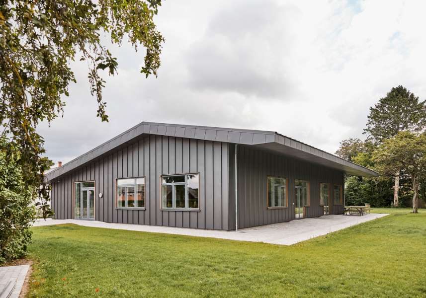 Sankt Birgitta School gets fantastic “steel barracks”, Private school - Østergade 64, 4930 Maribo